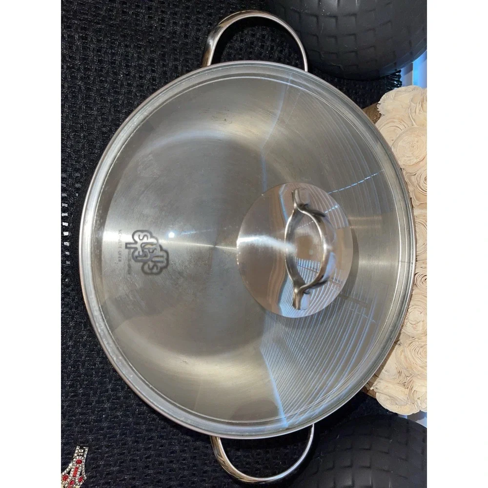 SCHULTE-UFER Premium Quality Stainless‎ Steel Qt 2110~ Soup Pot with Lid